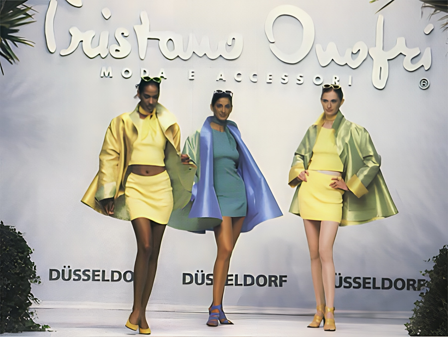 A high-fashion runway show in Düsseldorf, where Nicolas Strebel worked on the design team
